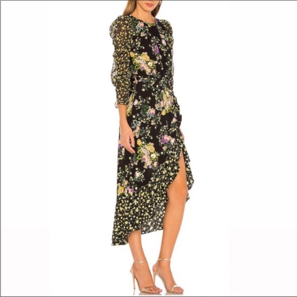For Love & Lemons Ross Floral Midi Dress - Picture 8 of 9